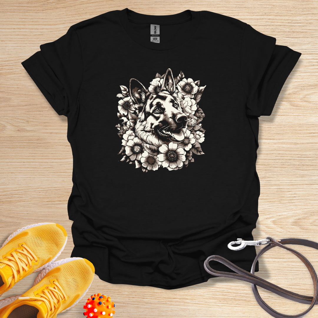 German Shephard Flower Power