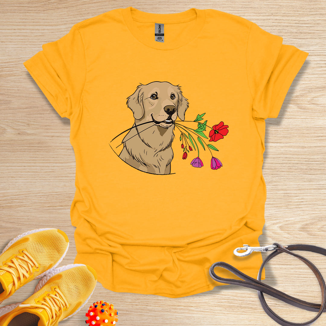 Golden floral gift