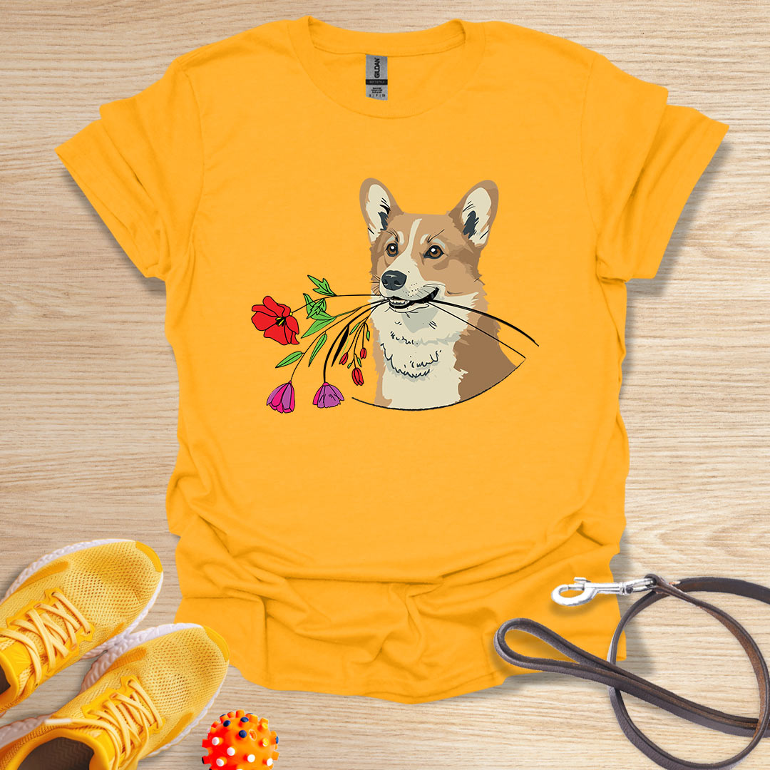 Corgi floral gift