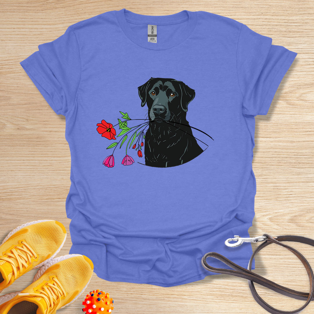 Black Lab Floral Gift