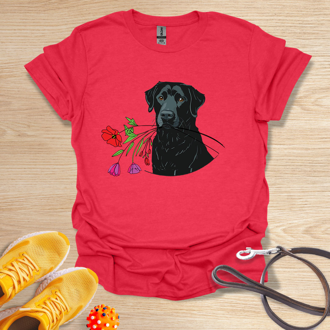 Black Lab Floral Gift