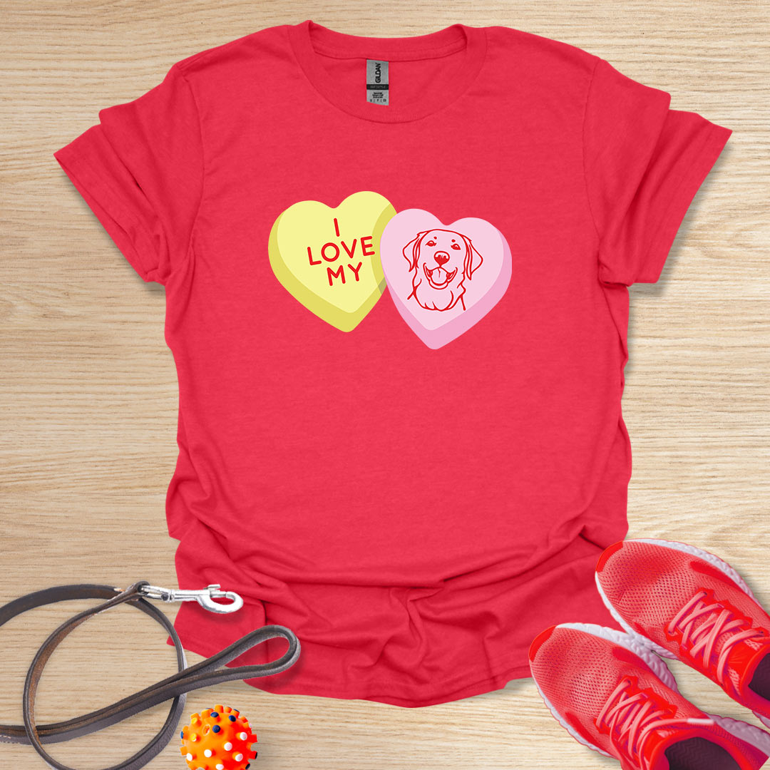 Retriever Love Hearts