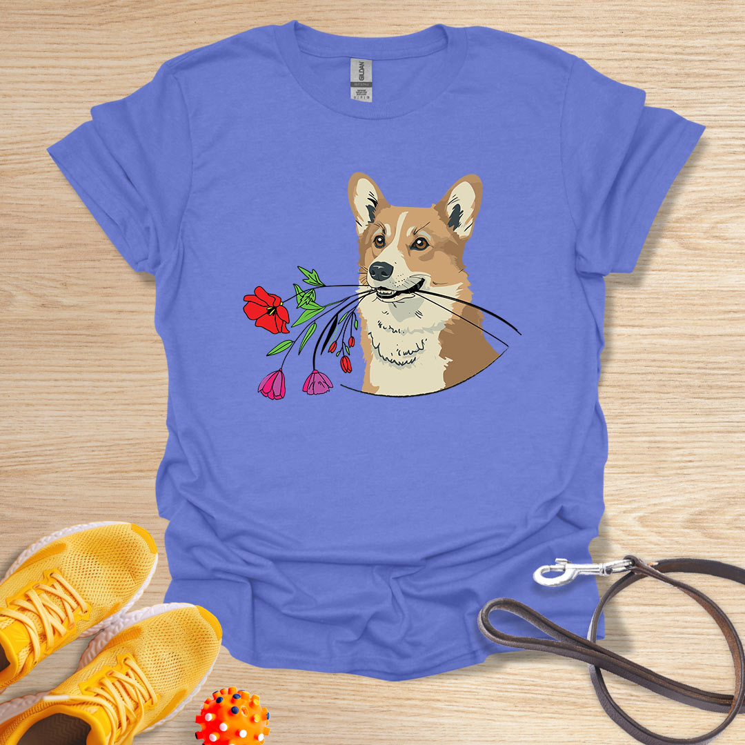 Corgi floral gift