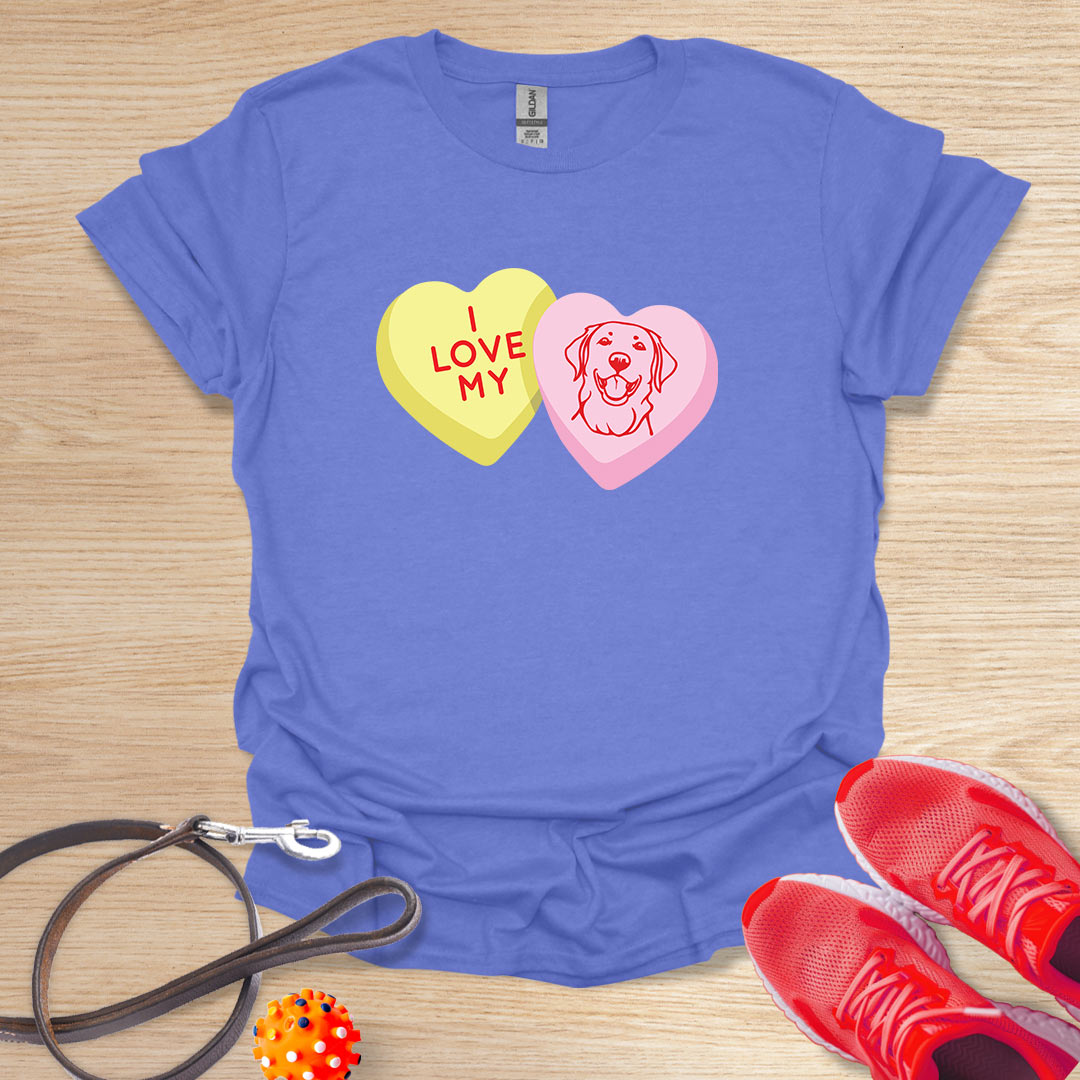 Retriever Love Hearts