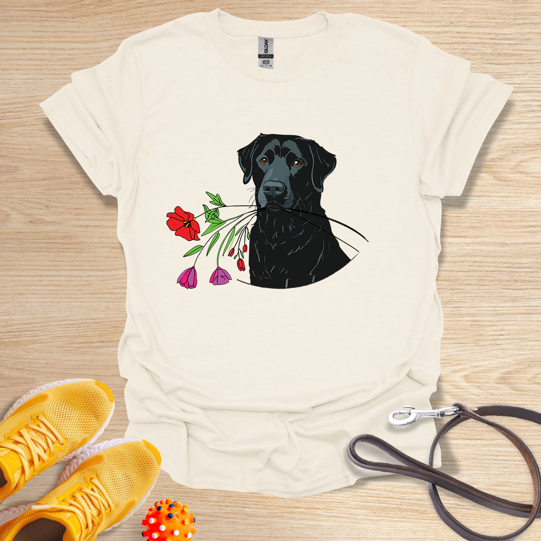 Black Lab Floral Gift