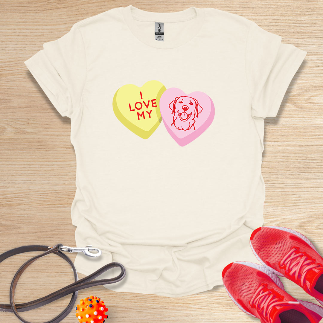 Retriever Love Hearts