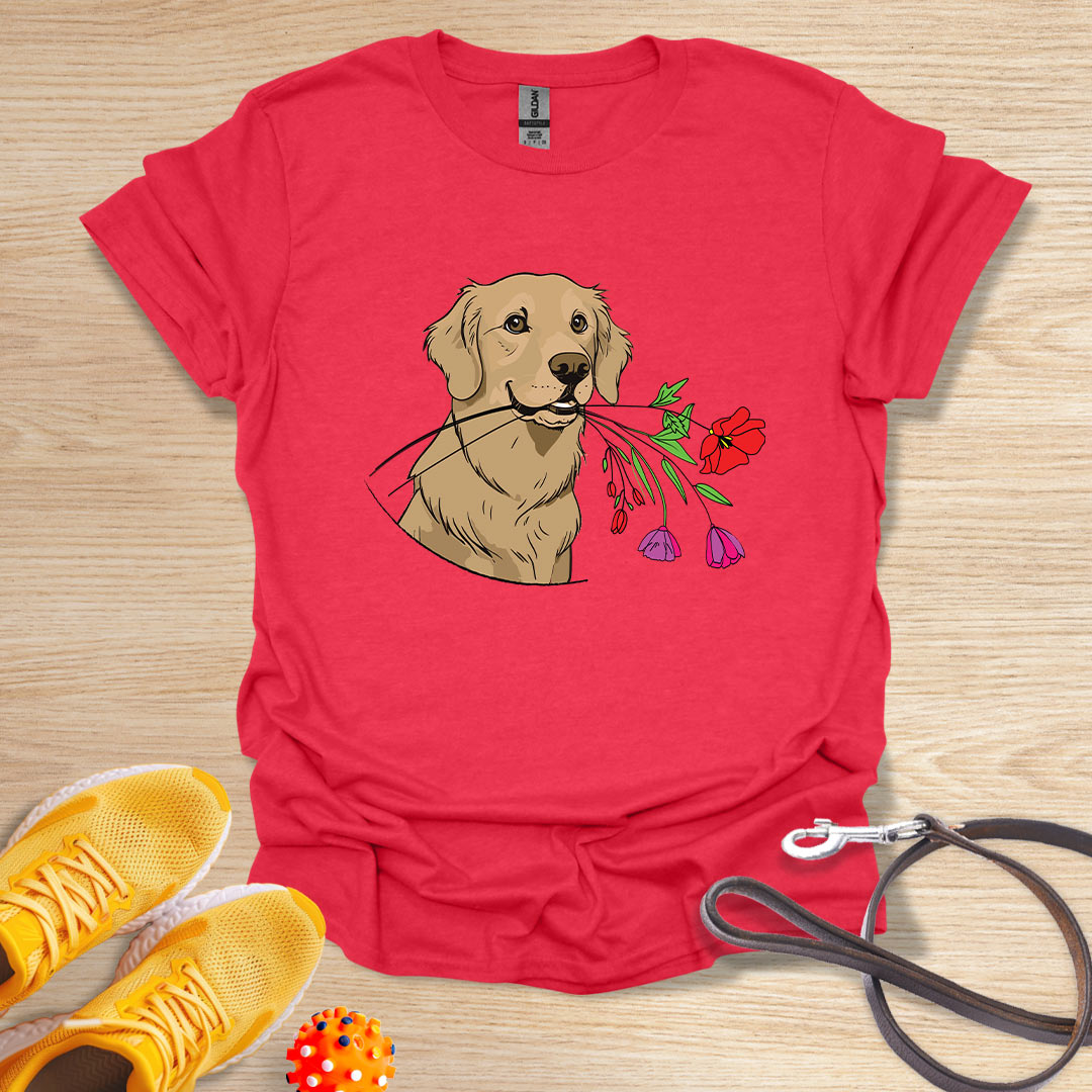 Golden floral gift