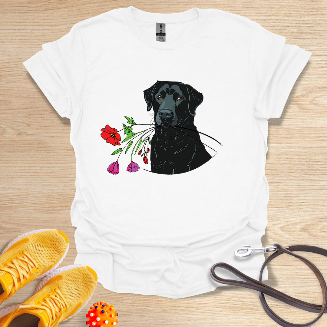 Black Lab Floral Gift