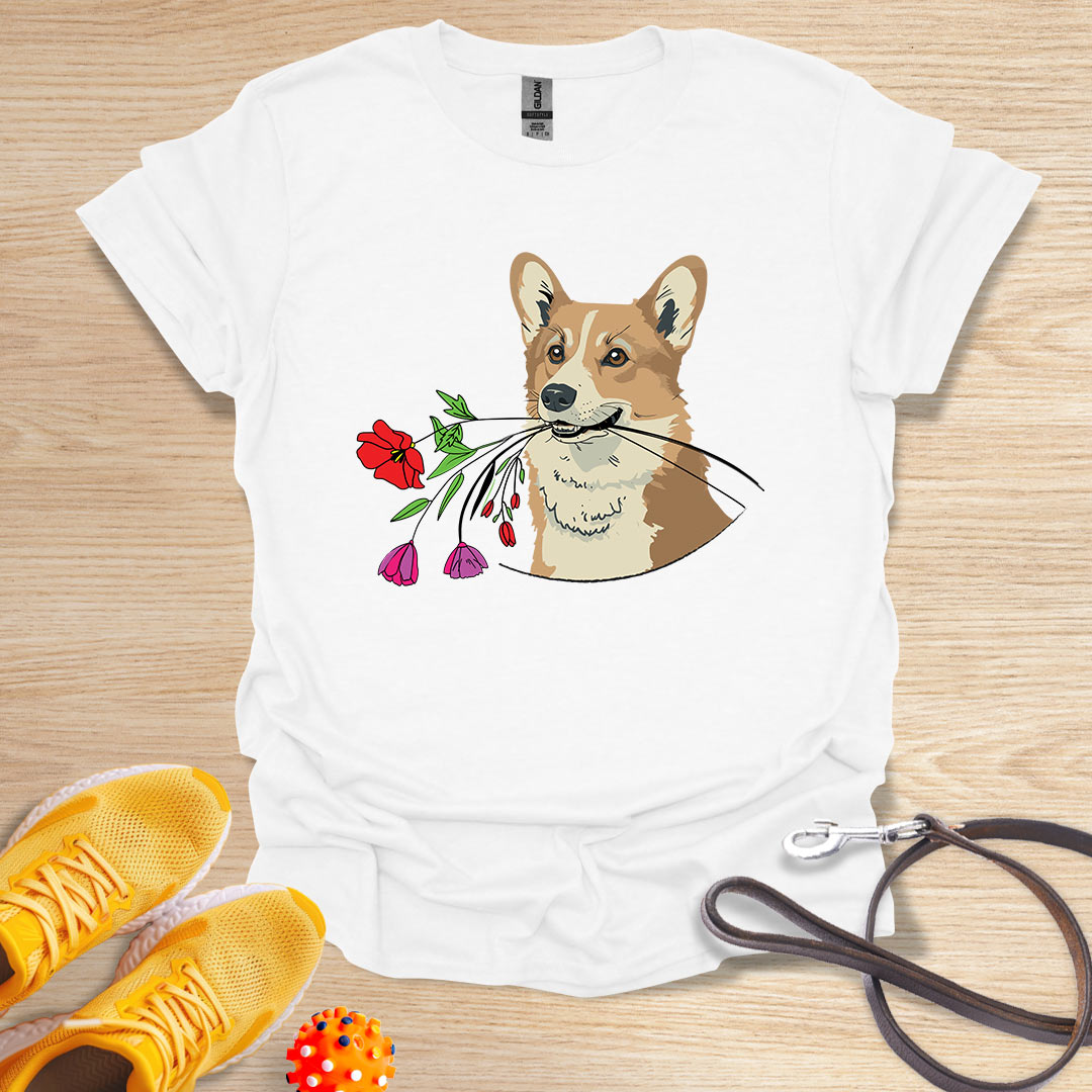 Corgi floral gift