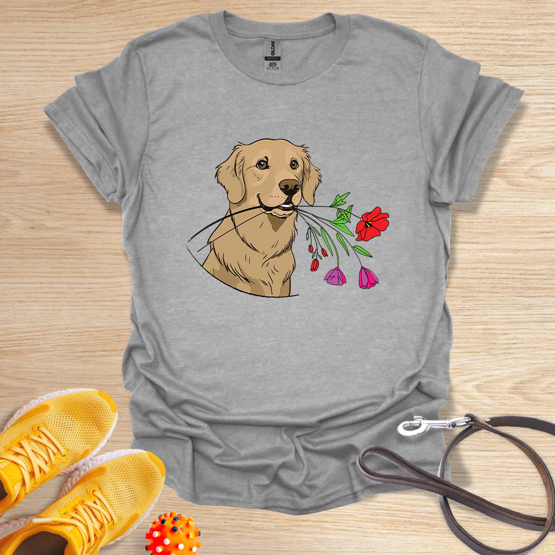 Golden floral gift